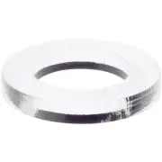 Plymor Clear Acrylic Sphere Thin Display Holder Stand, 0.375" H x 2.5" W