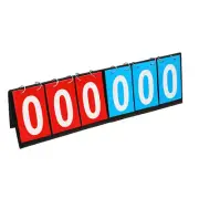 6 Digits Scoreboard Sports Scoreboards for Tennis Basketball Badminton