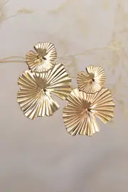 [PUP38] Delia Earrings - Gold Gold
