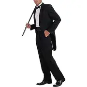 Retro Vintage Roaring 20s 1920s Tuxedo Peak Lapel The Great Gatsby Gangster Two Piece Men's Masquerade Party / Evening Bachelorette Party Adults Coat Pants