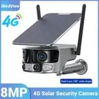4K 4G Wireless Solar WiFi 4x Pan/Tilt Outdoor Home Security Camera CCTV System