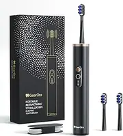 Electric Toothbrush, Graphene Brush, 3 Cleaning Modes, 2 Hour Quick Charge, 3 Brush Heads, Black