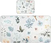 Cooling Baby Crib Mattress Topper 28" x 52" Ultra Soft Bed Pads for Adults for Baby&Toddler Stickers Style Flower Colorful