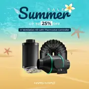 Mars Hydro 4"Air Filtration Kit Inlinefan w/Carbon Filter Ducting Combo for Tent
