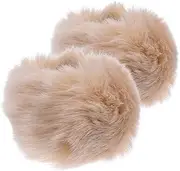 [FOMIYES] 1pair Faux Fur Wrist Cuffs for Women Fluffy Arm Warmers for Skiing Parties Celebrations and Outdoor Activities Elegant Occasions