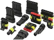 BWPEXZ 20/50/100 Sets1.5 AMP Series 1P/2P/3P/4P/5P/6P Car Connector DJ7041-1.5-11/21 282080-1 Docking Terminal Waterproof Connector(2P (Male Female),50Sets)