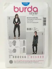 Burda Style Pantsuit Pattern Sizes 10-20 #7151 Uncut