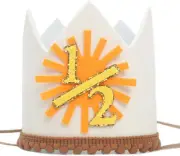 Sunshine Crown For Baby's 1/2 Birthday - �Here Come The Sun� Hat For Half Birthd