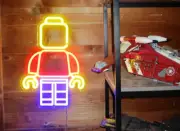 Classic Lego Man LED Neon Wall Light with 11 Function Remote Control
