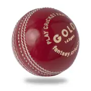 Cricnix Cricket Ball Gold Red Leather (1-Pack) 142g for Practice or Training