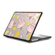 MacBook Pro 14-inch (M1 - M4) Impact Case Cute Bunny Candy Floss with Lemon Banana Pine Apple - Kawaii Rabbit Cotton Candy with Fruit & Sweet Food