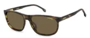 Carrera C FLEX 08/G/S EX4 Brown/Bronze Polarized Rectangle Men's Sunglasses