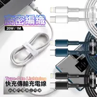 在飛比找PChome24h購物優惠-Baseus倍思 20W高密編織 PD Type-C to 