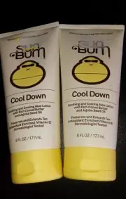 2pk Sun Bum Cool Down Hydrating After Sun Care Lotion 6 oz NEW