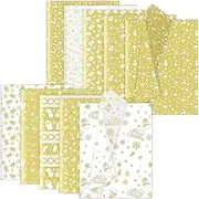 Larcenciel Metallic Gold Christmas Tissue Paper, 100 Sheets, 19.7x13.8 inches, Gift Wrapping, Crafting, Party Decorations