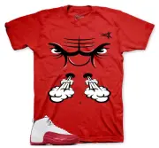 Shirts To Match Jordan 12 Cherry Retro 12 Sneaker Tees - Raging Face Shirt
