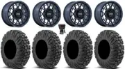 KMC Technic 15" Wheels Blue 30" MotoVator Tires RZR XP 1000 / PRO XP