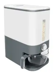 25 Lbs Rice Dispenser Dry Food Storage Containers with Measuring Cup NEW