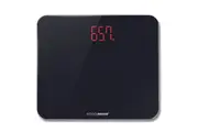 BodySense 200Kg Wide Platform Black Digital Bathroom Scale Electronic Weight
