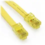 Cablerack 15ft RJ45 to RJ45 Rollover Console Cable for Cisco Yellow FAST! D74