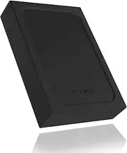 ICY BOX External Enclosure with Write-Protect Switch for 1x 2.5 HDD/SSD, USB 3.0 (UASP), Silicone Protection, SATA-III up to 15 mm Construction Height, IB-256WP