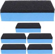 SOLUSTRE 6Pcs Car Ceramic Coating Applicator Sponge Detailing Applicator Pads for Cars Boats Motorcycles Motorhomes