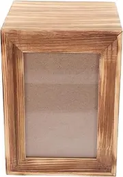 ORFOFE Pet Memorial Wooden Urn with Photo Frame Ash Wooden Urn for Dog Cat Ashes for Pet Remembrance for Memorial Display