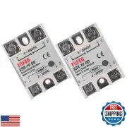 Alinan 2pcs SSR-10DD Solid State Relay DC to DC Input 3-32VDC Output 5-200VDC