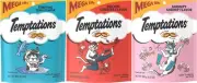 Temptation 3 Flavor Seafood Bundle Classic Crunchy and Soft Cat Treats, 6.3 O...