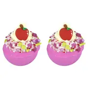 2PK Bomb Cosmetics Apple of my Eye Bath Bomb Blaster Body Fragrance Tub Fizzies