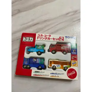 Tomica 絕版 中製 舊藍標 可口可樂 爽健美茶 小雞車 三腳雞 Set 飲料車 盒組（微壓盒、全新未拆）