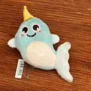 New Original Jibbitz Crocs Charm: Narwhal Plush 1 Piece