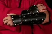 Medieval or samurai leather bracers armor . Inspired in the witcher