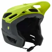 Fox SALE $329.95 (RRP$399) Dropframe Pro Runn Flo Yellow MTB Helmet M 55-59