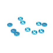 Dynamite 4mm Countersunk Washer 10 Pack - Blue DYN8522