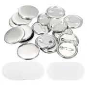 1.44" Blank Button Making Supplies,50Pcs Badge Parts for Button Maker Machine