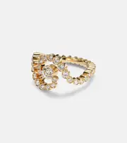 [Sophie Bille Brahe] Sophie Bille Brahe Ocean de Ciel 18kt gold ring with diamonds N gold