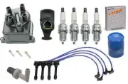 Tune-Up Kit Cap Rotor NGK Wires-Spark Plug PCV 1994-1997 Honda Accord LX (for: Honda)