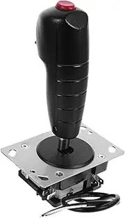 SOPOTUTU Flight Stick Joystick Controller with Vibration Micro Circuit Board Game Console Accessory Compatible with Flight Simulation Games for Enhanced Control