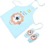 1 Set Children's Apron Painting Pinafore Kids Painting Smock Kids Kitchen Apron Kids Crafting Apron Kids Baking Smock Baking Pinafore Kids Drawing Smock Arm Cuff Polyester to Bake
