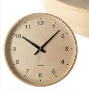 KATOMOKU plywood clock natural sweep (continuous second hand) km-34L φ304mm (rad