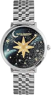 [Olivia Burton] Women's SIGNATURE Watch, silver/blue, 35MM