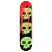Zero Skateboard Deck 3 Skull Blood Skull Glow 8.25" x 31.9"