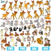 BAMBI DISNEY SVG, DESIGNS BUNDLE, CUT FILES, SVG for Cricut