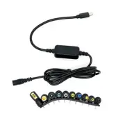 TypeCto DC5521 Power Charging Adapter with 10 Replaceable Connectors Converters