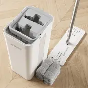 Mop and Bucket Set with Wringer, Flat Mops for Floor Cleaning, Wall Mop Clean...
