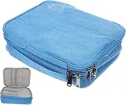 Electronic Organizer Cable Storage Pouch Travel Accessory Bag for Cords Chargers and Tech Gadgets Durable with Mesh Pocket Design