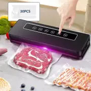 Automatic Vacuum Sealer Food Packing Machine with 30PCS Vaccum Food Bags AU Plug