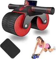 Automatic Rebound Abdominal Wheel,Ab Roller Workout Equipment for Abdominal Core Strength Training,Springback Wheels Roller Domestic Abdominal Exerciser with Knee Mat Ab Roller Wheel at Home Gym
