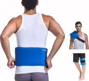 Large Gel Ice Pack & Wrap with Long Strap Hot Cold Therapy Pack for Shoulder, Wa
